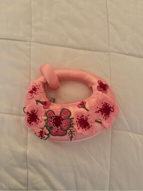JW pei abacus pink floral mini bag